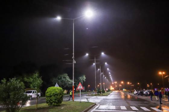 Urtubey habilitó mejoras de alumbrado público en Rosario de la Frontera